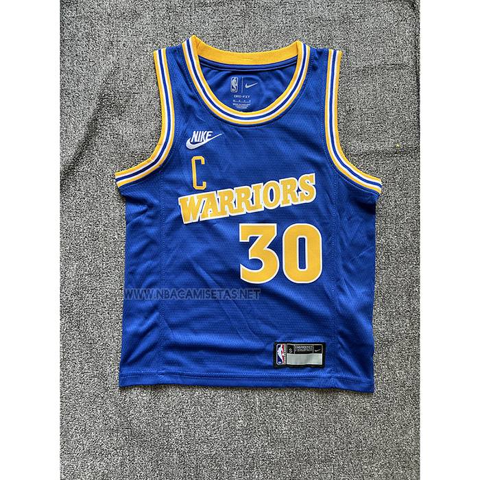 Camiseta Nino Golden State Warriors Stephen Curry NO 30 Classic 2022-23 Azul